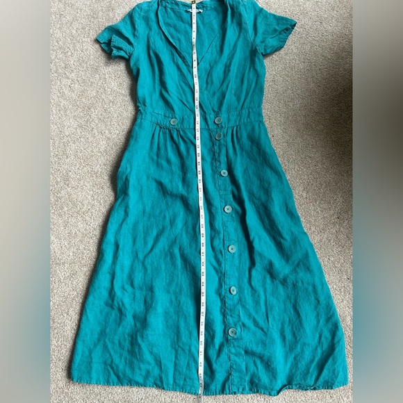 Avocado blue button dress-S - Picture 4 of 6